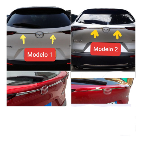 Biseles Cromados Mazda Cx30 2020-2023 Accesorios Entrega Inm