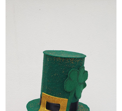 Tiara Com Mini Chapéu St Patrick's Day Casquete Verde  Trevo