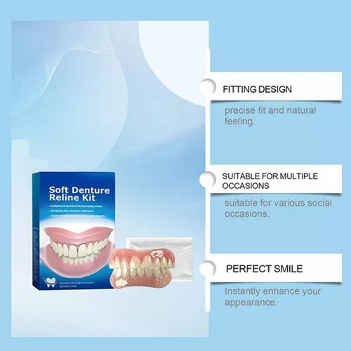 Zh 2 Cajas Dentaduras Postizas Modificadas, Silicona Restora