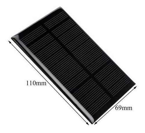 Modulo  Panel Solar  Portatil 5v 1.25w 110x69mm Celula Solar