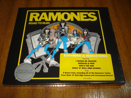 Cd Ramones / Road To Ruin (nuevo Y Sellado) Deluxe Bonus 