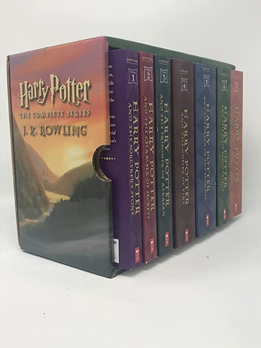 ¡serie Completa Coleccionable De Todos Los 7 Libros De Harry