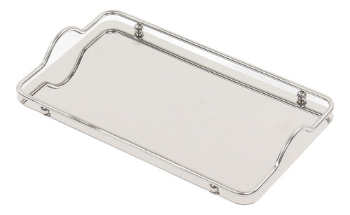 Bandeja Rectangular Grande Para Vasos De Agua, De Acero  [u]