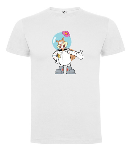 Polera Estampada Arenita (bob Esponja) 100% Algodón