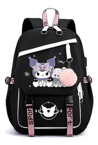 Nueva Mochila Escolar Kuromi De Gran Capacidad, Tipo Ii 2024