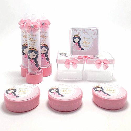 Kits Personalizados Para Festas Princesa Realeza Coroa Rosa