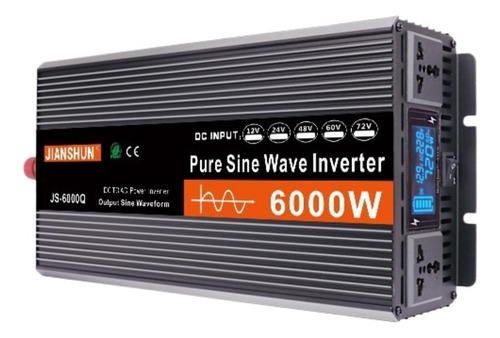 6000w Inversor De Pura Onda Sinusoidal Dc 12v/24v A Ac 220v