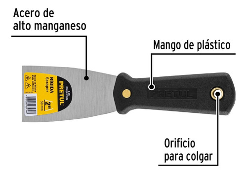 Espátula Rígida 2'', 21522 Pretul