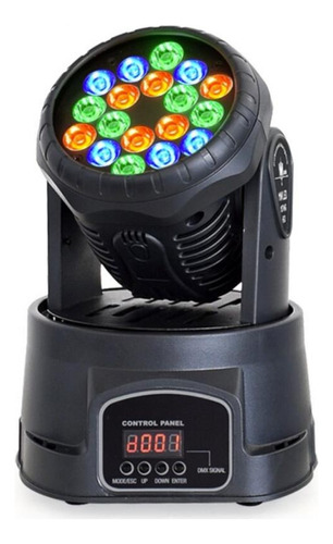 Luz Cabeza Móvil Robótico 18x3w Led Rgb Fiesta Disco