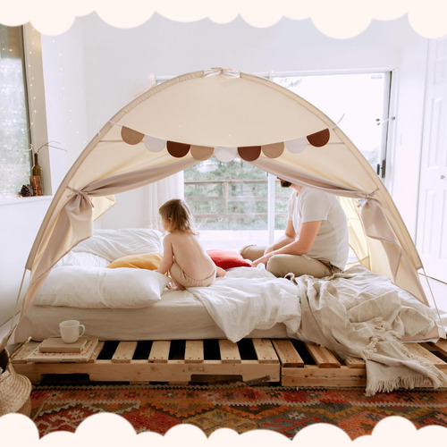 Tienda De Campaña Para Cama Individual Con Privacidad Interi