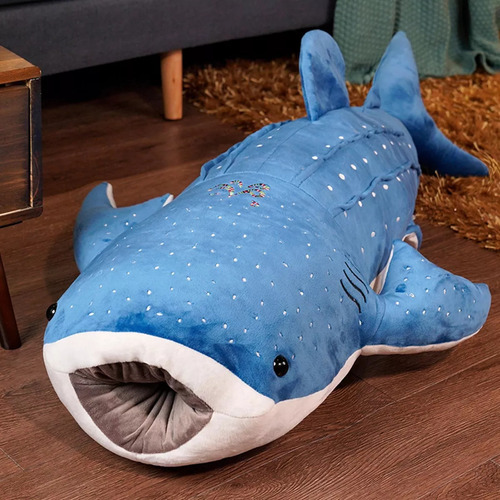 Tiburon De Peluche, Muñeco De 50 Centímetros Azul