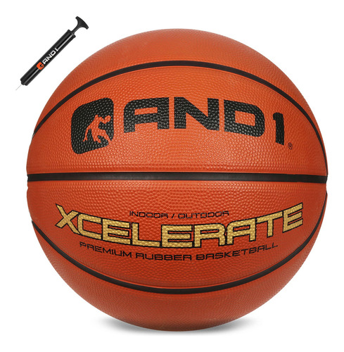 And1 Xcelerate - Pelota De Baloncesto De Goma inflada O De. Color Naranja Clásico