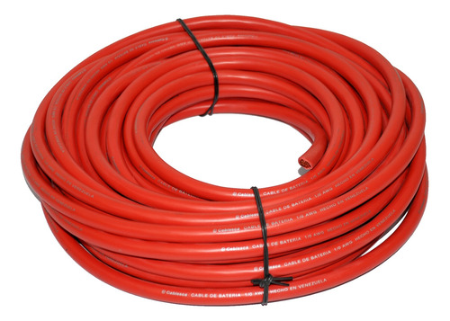 Cable Flexible Bateria Nro 2/0 Awg 105°xmtro Rojo Cablesca