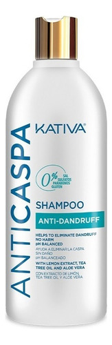 Shampoo Kativa Anticaspa 500ml - Ml A $58