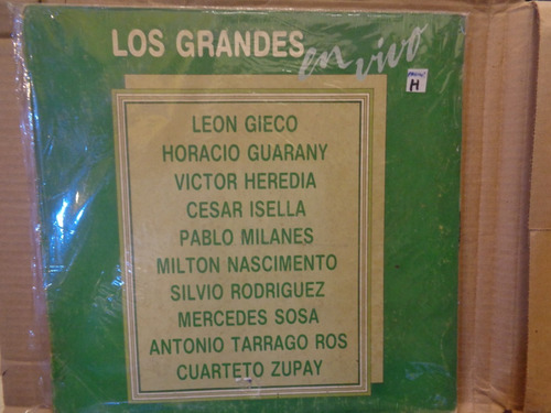 Los Grandes En Vivo L Gieco Guarany Sosa Disco Lp Vinilo  K