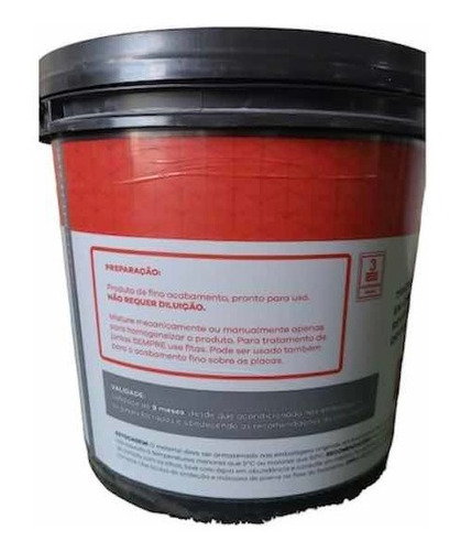 Balde Massa Pronta Premium Tratamento De Juntas Drywall 16kg