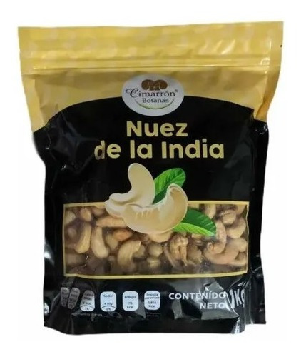 Nuez De La India Tostada Con Sal 1kg Cimarrón