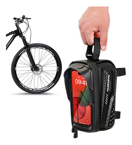 P Bolsa De Bicicleta Impermeable Con Marco De Tubo Frontal