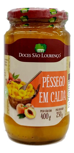 Pessego Em Calda São Lourenço 400g