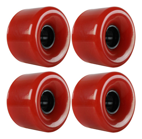 Tgm Skateboards Longboard Rueda 2.559 Rojo Liso Usa Made 78a