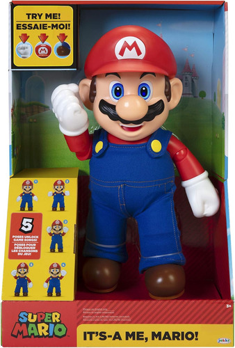Super Mario Nintendo It's-a Me! Interactivo 38 Cm (Usado)
