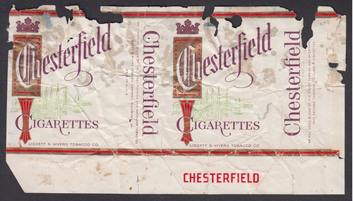 Cajetilla Cigarrillos Chesterfield Años 60 Marquilla (c85)