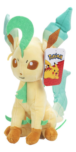 Peluche Pokémon Leafeon De 8 Pulgadas, Con Licencia Oficia