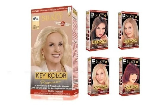 Silkey Key Kolor Premium Tintura Kit  X 6 Unidades