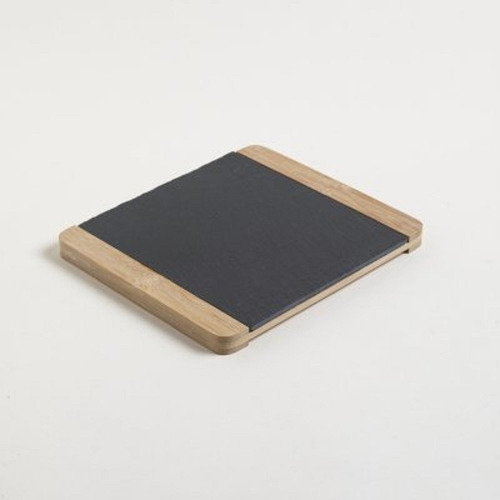 Imagen 2 de 4 de Tabla De Bambu Con Laja Para Sushi 22x19cm