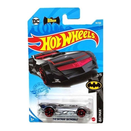 Hot Wheels Batimovil Batman Plateado Cromado Dc