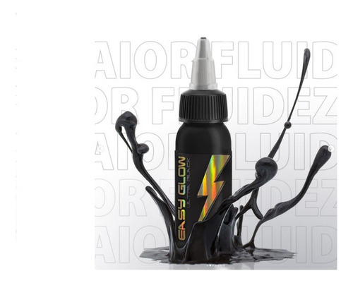 Tinta Para Tatuagem Ultra Liner Black Easy Glow - 30 Ml