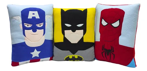 comprar Super Heroes Cojines - Batman - Capitan America - Spiderman