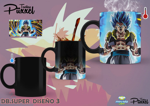 Taza Mágica Goku Dragon Ball  Personalizada Full Modelo 3