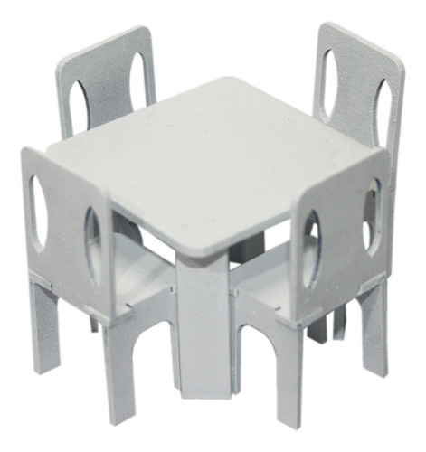Muebles Para Maquetas - Comedor Cuadrado