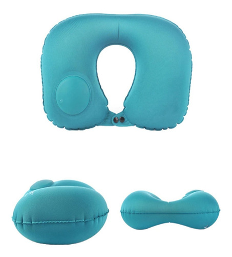 Cojin Cuello Viaje Cervical Inflable  Auto , Oficina , Avion