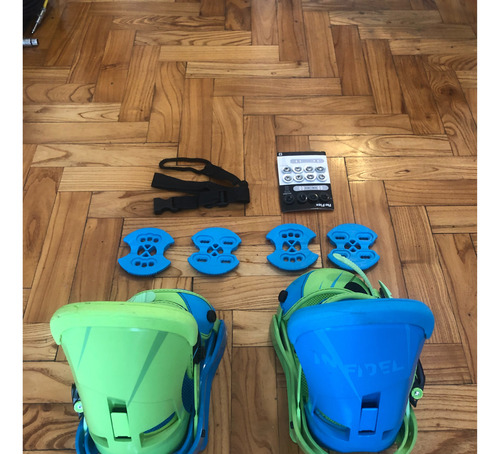 Snowboard Fijaciones Infidel L C/ Discos, Tornillos Y Correa