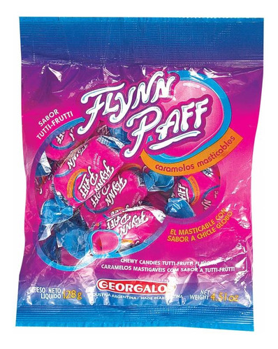 Caramelo Flynn Paff Tutti Frutti X 128g