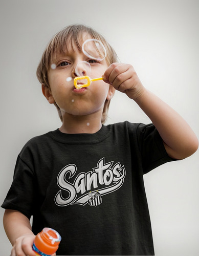 Camiseta Santos Fc Infantil Matchday Crianças Algodão Curta