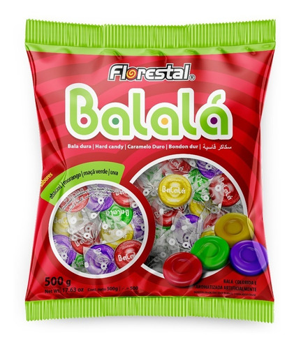 Bala Balalá Sortida Pacote 500g - Florestal