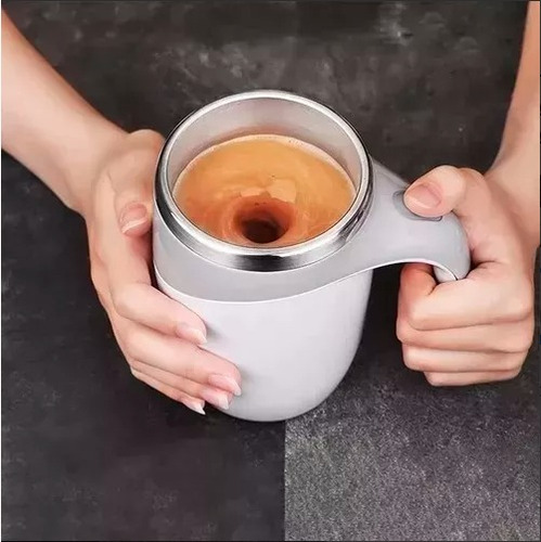 Taza Mezcladora Automática Agitador Bebidas Termo Acero