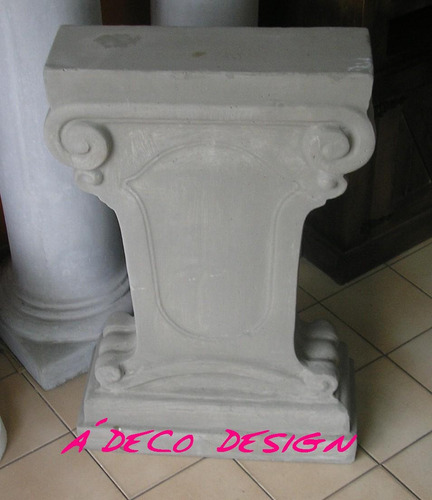 Base Pie Frances 75 Para Mesa Cemento Columna