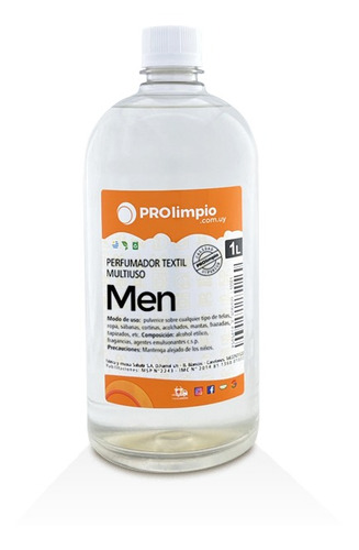 Perfumador Líquido Para Telas Fragancia Men 1 Litro