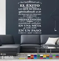 Comprar Vinilos Decorativos Frase Del Éxito Para Oficina Stickers