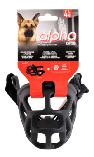 Zeus Alpha Large Bozal Goma Tpr Resistente Perros Grandes