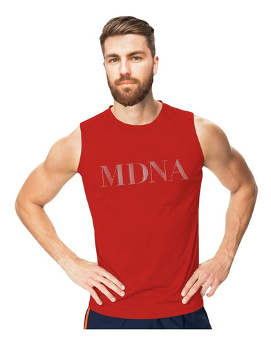 Madonna Mdna Silver Logo Playera Sin Mangas Tank Top Gym 