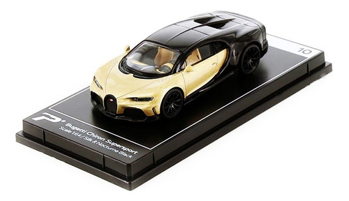 Bugatti Chiron Supersport Gold Black- Postercars Kintoy 1/64