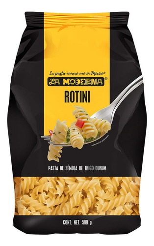 Pasta Rotini La Moderna 500g Tornillos