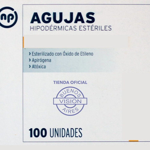 Agujas Hipodermicas Np 40/12 Descartables Caja X100