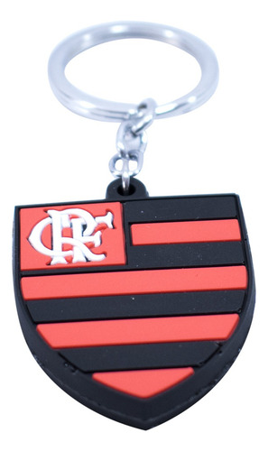 Chaveiro De Borracha Com Brasão De Time - Flamengo