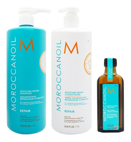 Moroccanoil Shampoo Y Acondicionador X1000+aceite Argan X100